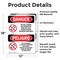 Signmission No Cell Phone Use In Area Bilingual, 12 in W x Rectangle, Vinyl Decal OS-2PACK-DS-D-1218-VS-1736 - alternate 5